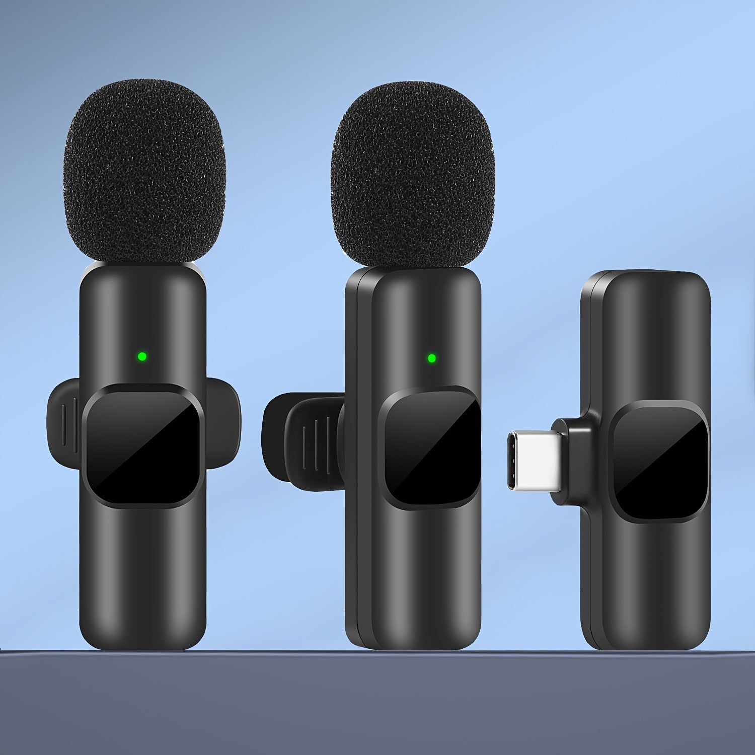 Draadloze Lavaliermicrofoon voor Video-opnames en Livestreaming – Compact Ontwerp met Hoge Geluidskwaliteit en USB-C Verbinding