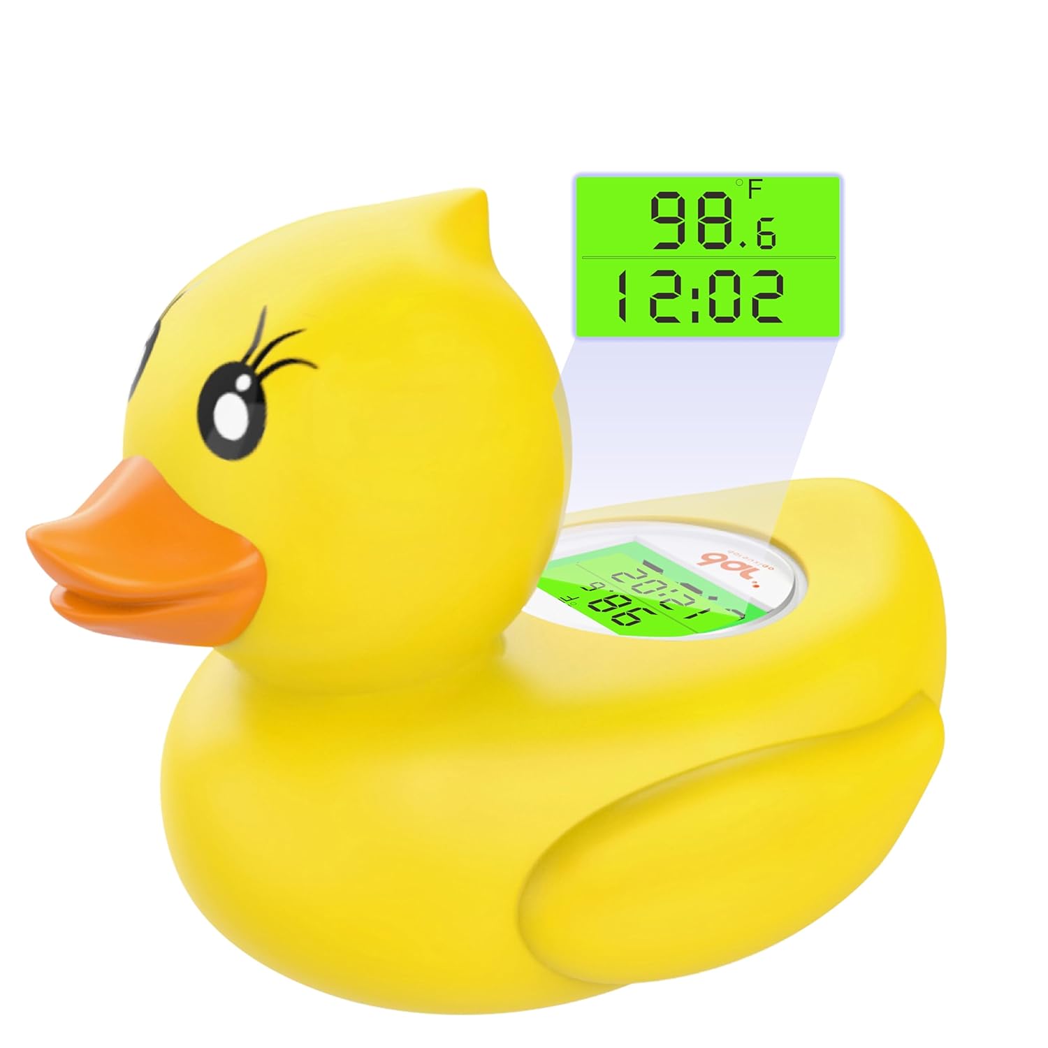AquaVeilig Baby Badthermometer – Digitaal Display met 3 Kleuren en Temperatuurwaarschuwing