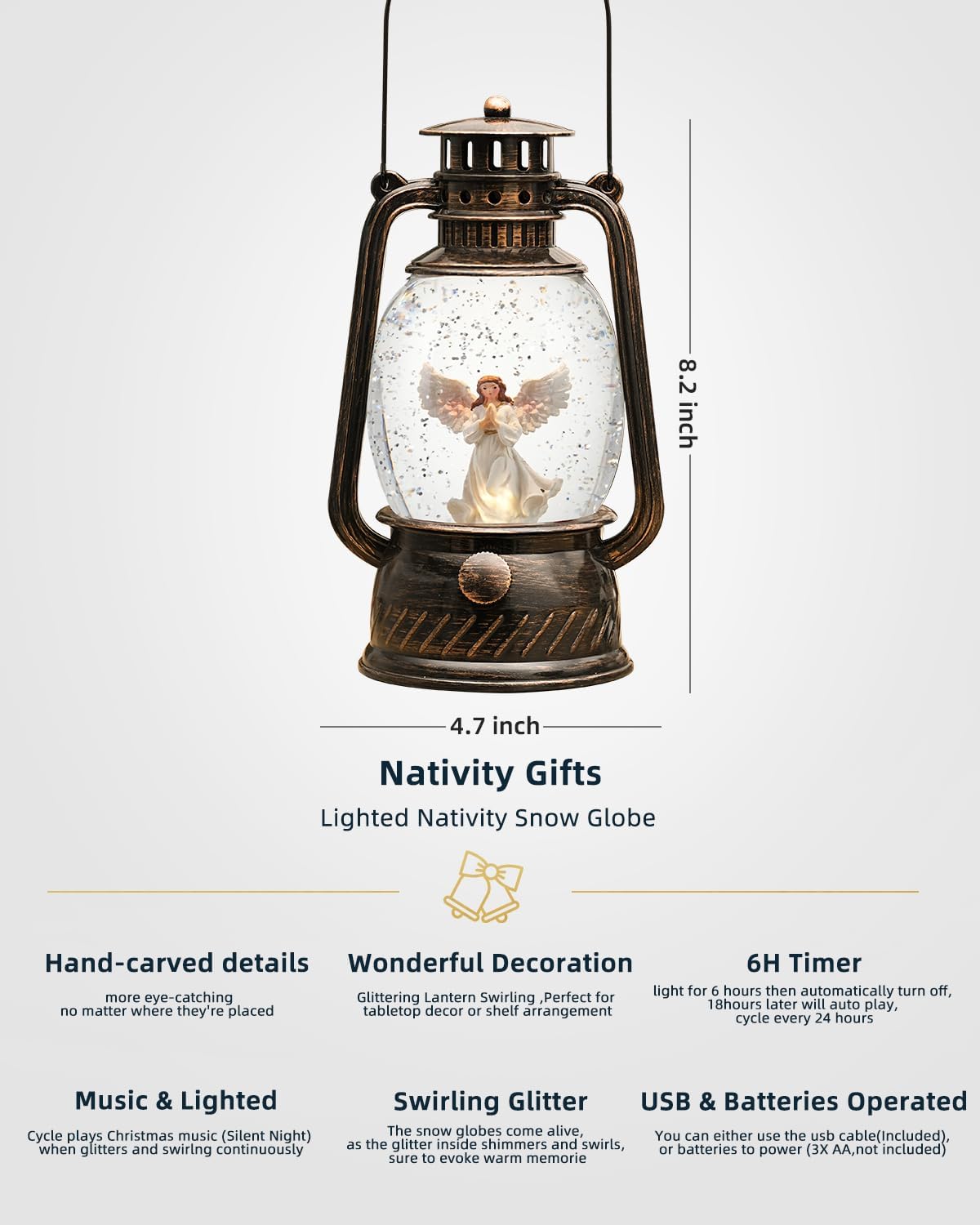 Herfstglans Decoratieve Lamp met Pompoenen – Warm LED-Licht en 6-Uur Timer