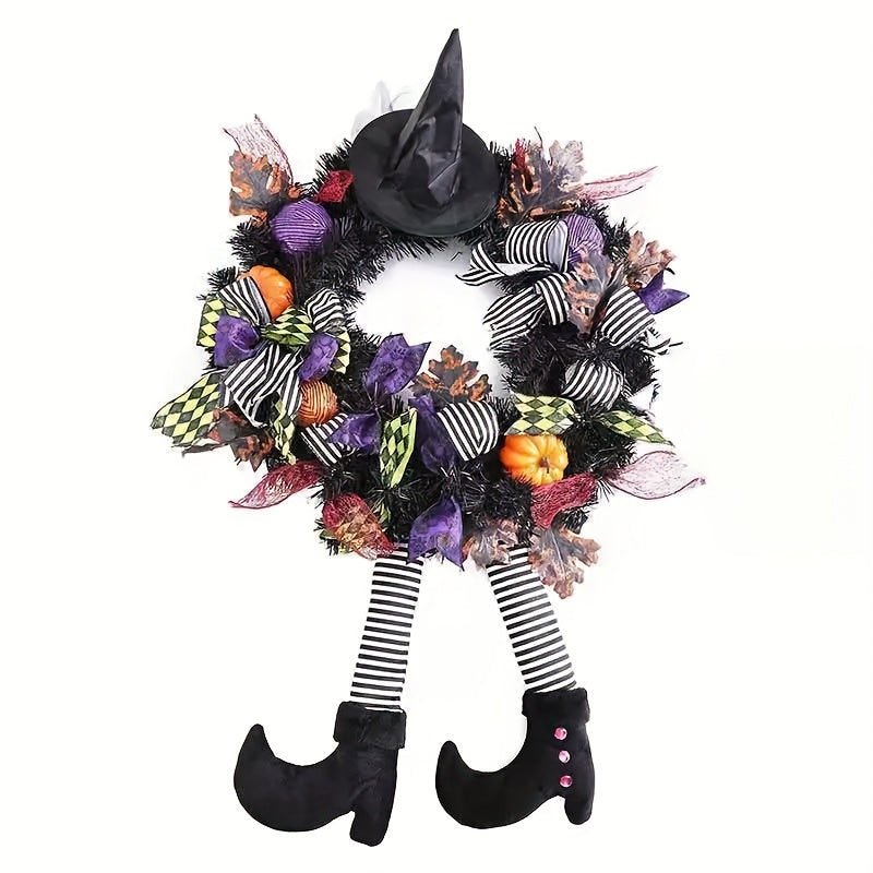Halloween Grappige Heks Benen Krans | Feestelijke Deurdecoratie