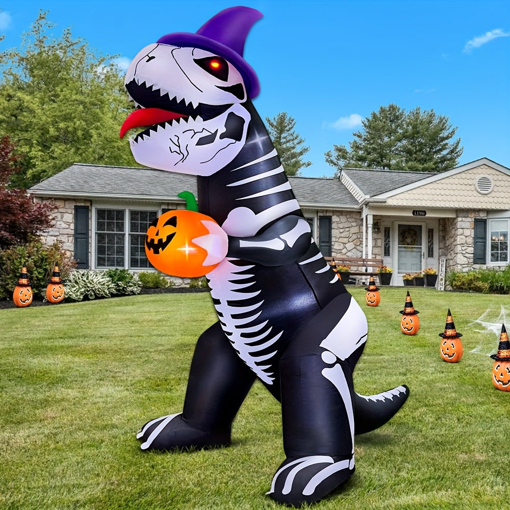 Halloween Reusachtig Opblaasbaar Dinosaurus Skelet | Glanzende Tuin Decoratie