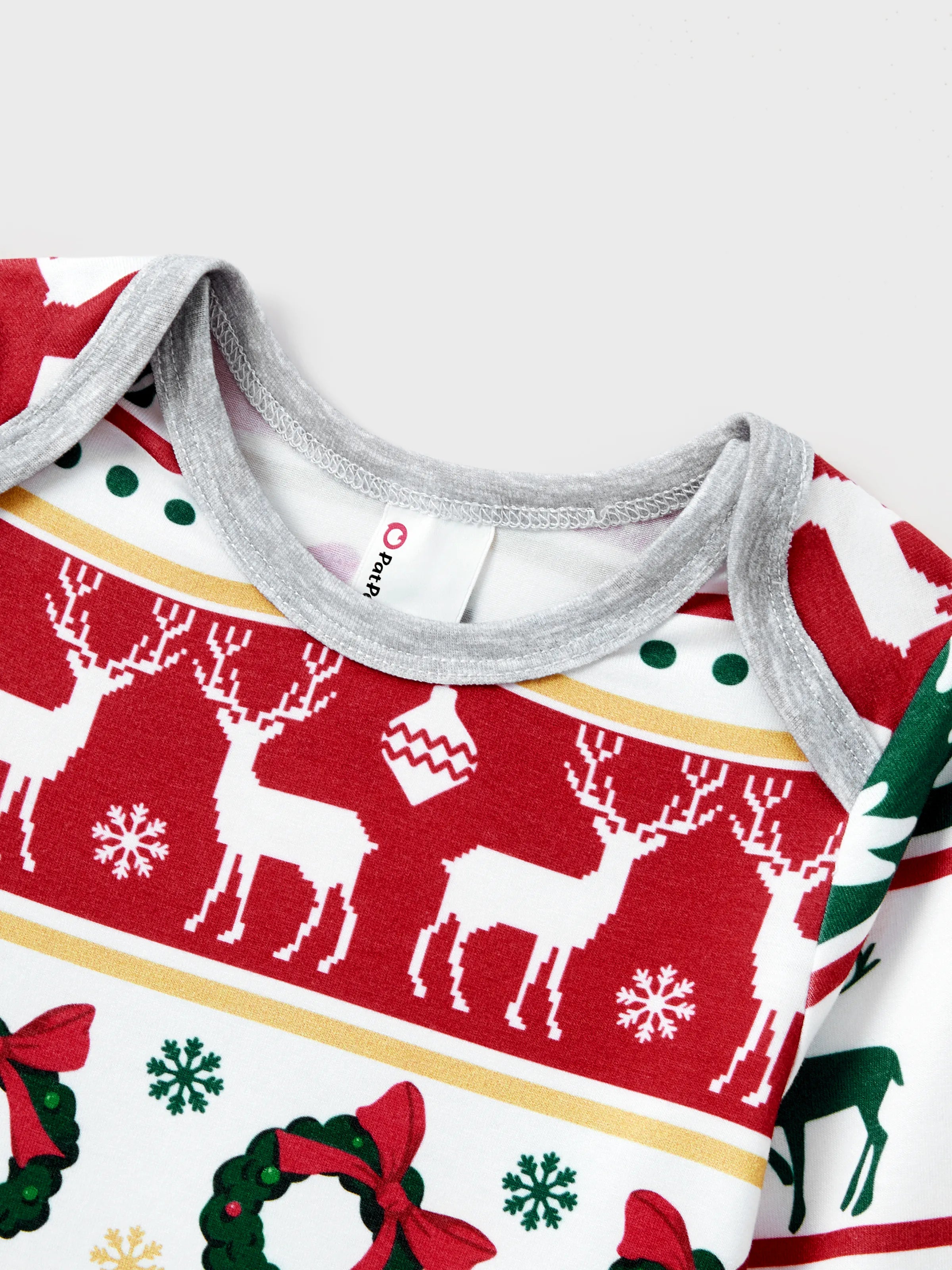 ReindeerJams | Gezinsmatching Kerstpyjama's met Rendier en Kerstboompatroon met ColorBlock Sokken