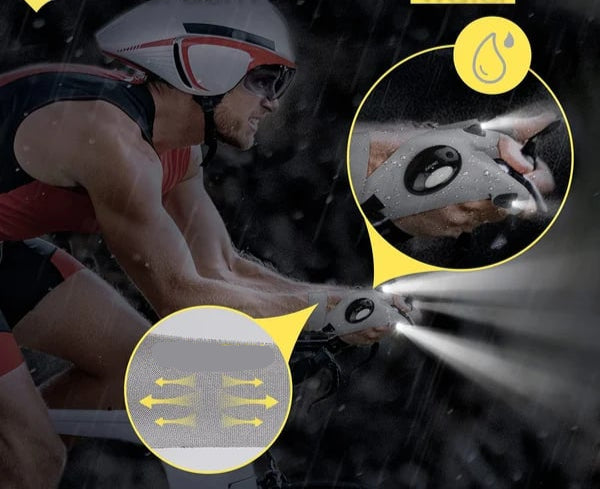 LuxeGuard LED Zaklamp en Waterdichte Handschoenen | Onmisbare bescherming en helder licht voor elke gelegenheid