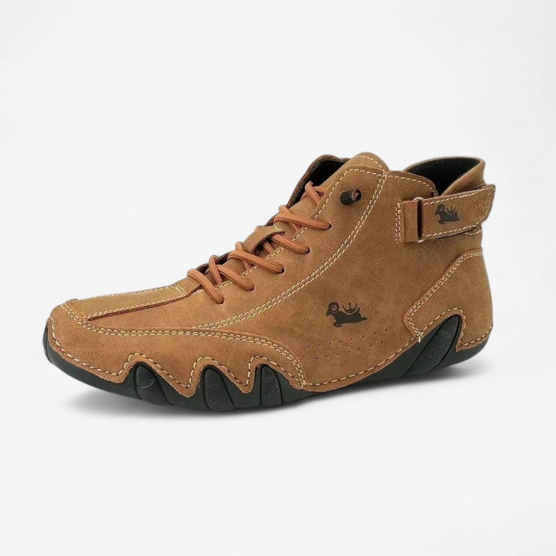 StadsSneak PU Sneakers – Ronde Neuzen met Antislipzool en Vetersluiting