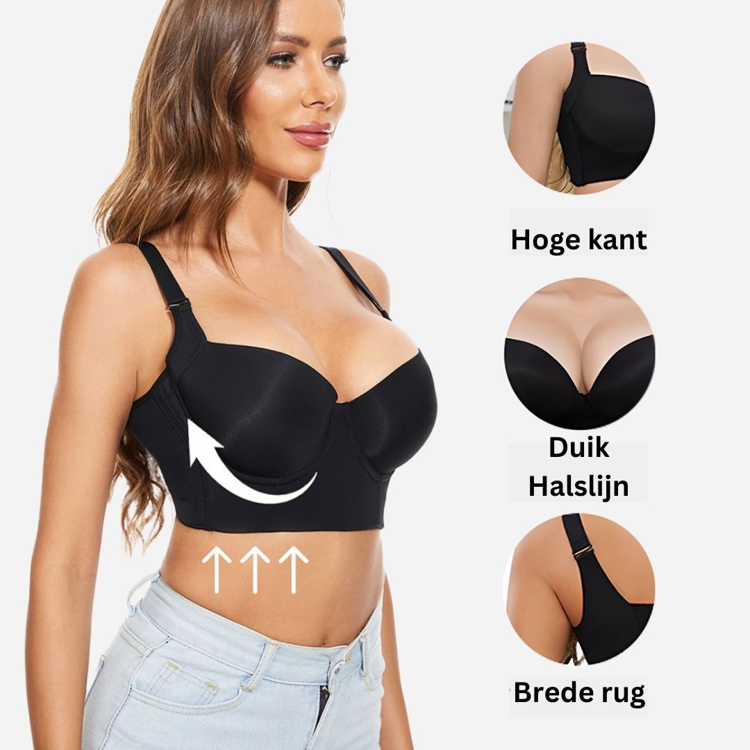 CurvEase | Diepe Cup Push-Up BH