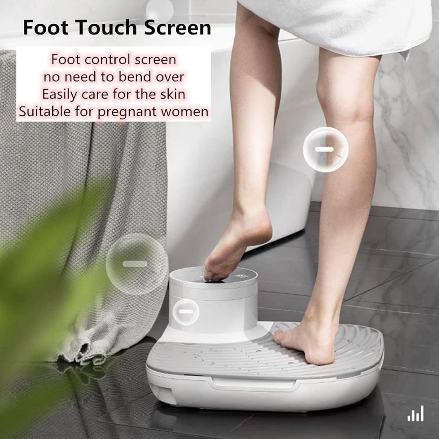 IonicWave Douche Droger | Volledig lichaam droger met warme en koude lucht, zware basis
