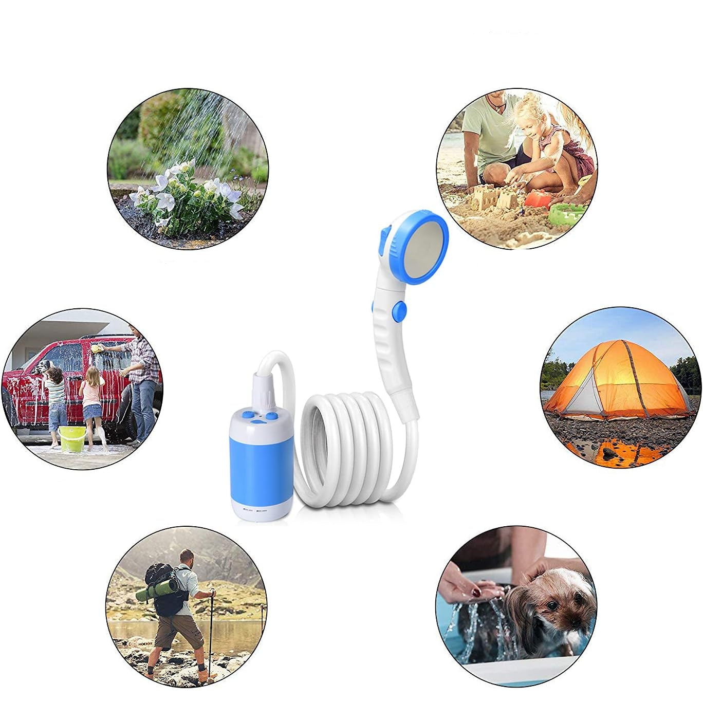 LuxuraCamp Luxe Draagbare Campingdouche | Geniet van luxe en gemak in de natuur