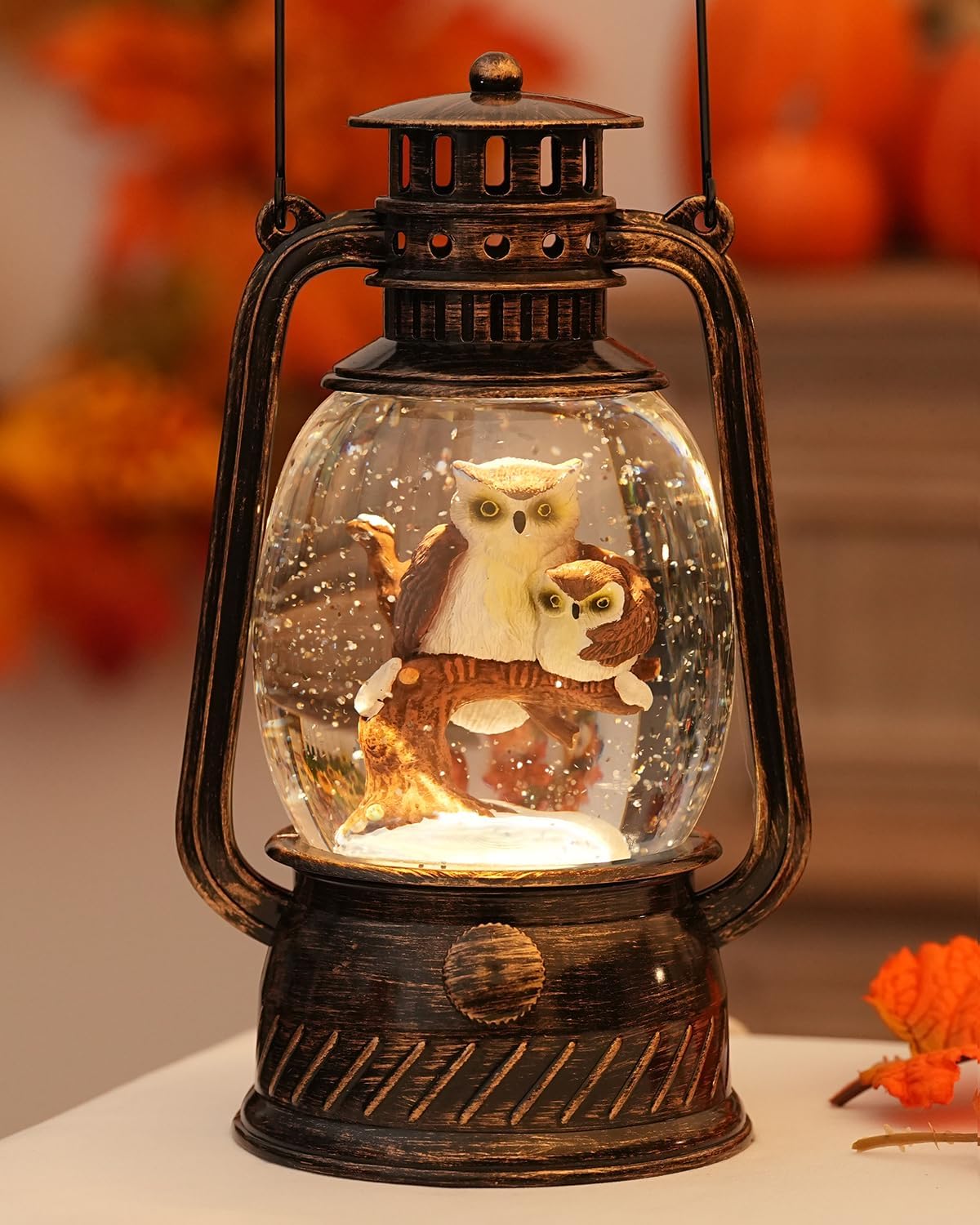 Herfstglans Decoratieve Lamp met Pompoenen – Warm LED-Licht en 6-Uur Timer