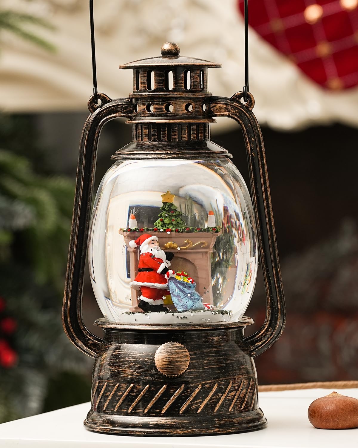 Herfstglans Decoratieve Lamp met Pompoenen – Warm LED-Licht en 6-Uur Timer