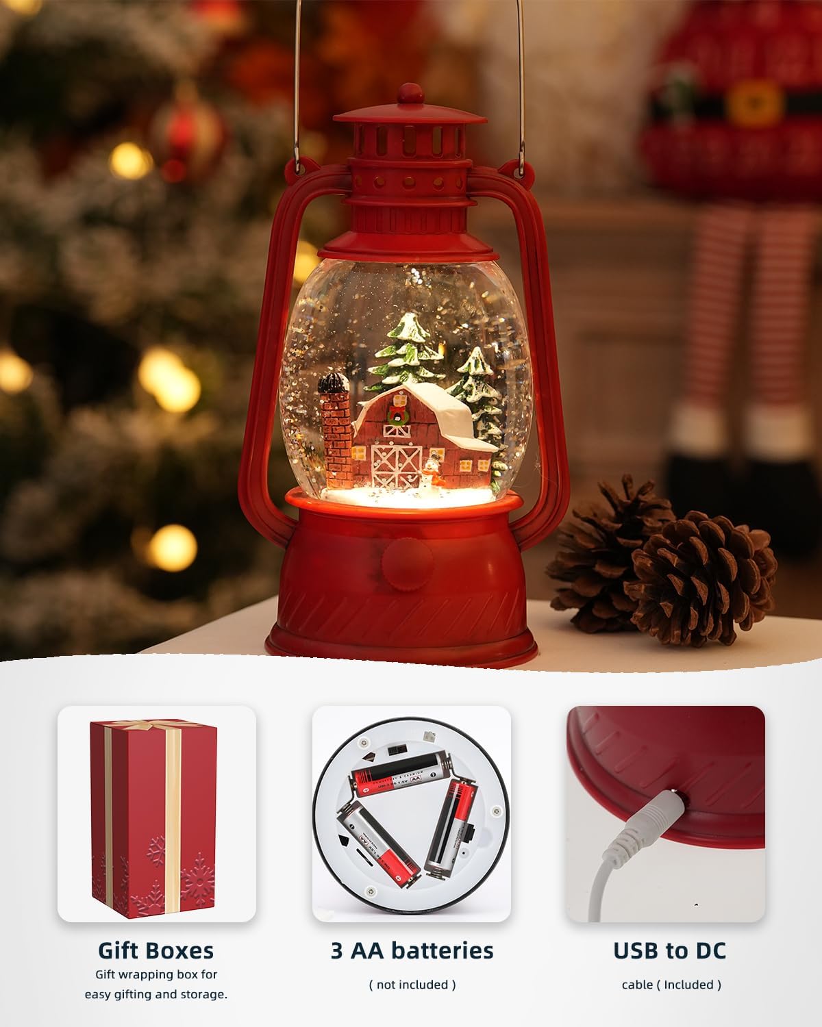 Herfstglans Decoratieve Lamp met Pompoenen – Warm LED-Licht en 6-Uur Timer