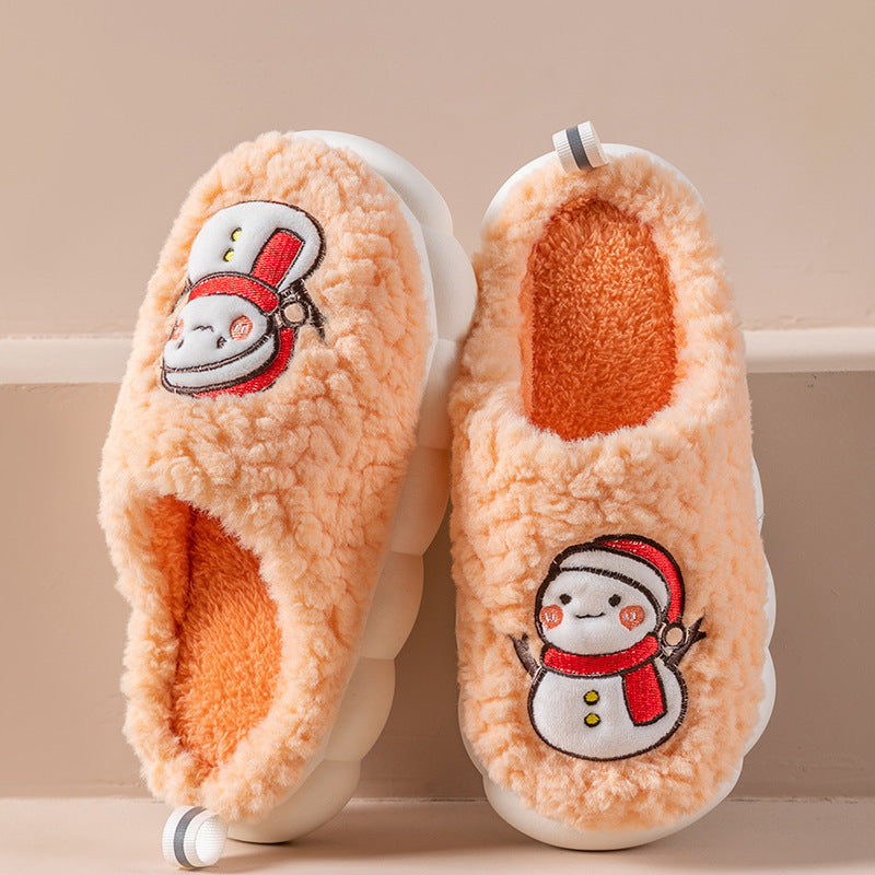 Warme Pluche Slippers met Antislipzool