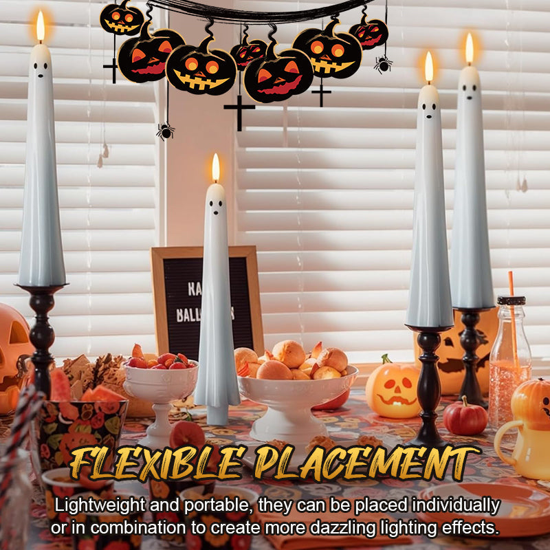 Spooklicht Halloween | Afstandsbediend 3D-vlamlicht voor spookachtige sfeer