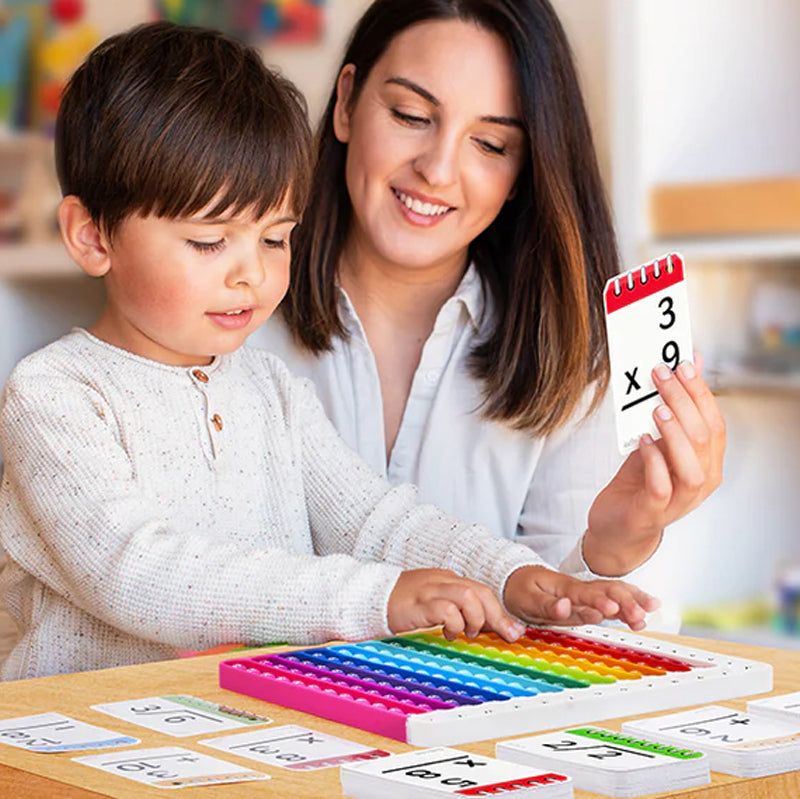 Mathéclat Premium Leerkaarten | Innovatieve Wiskunde Leerkaarten en Pop Fidget Charts voor Effectief Leren en Stressvrij Oefenen