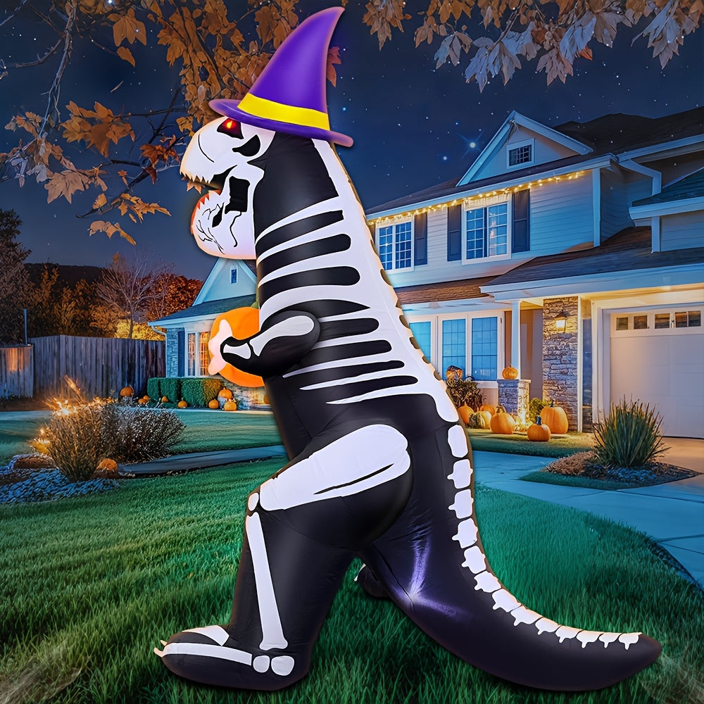 Halloween Reusachtig Opblaasbaar Dinosaurus Skelet | Glanzende Tuin Decoratie