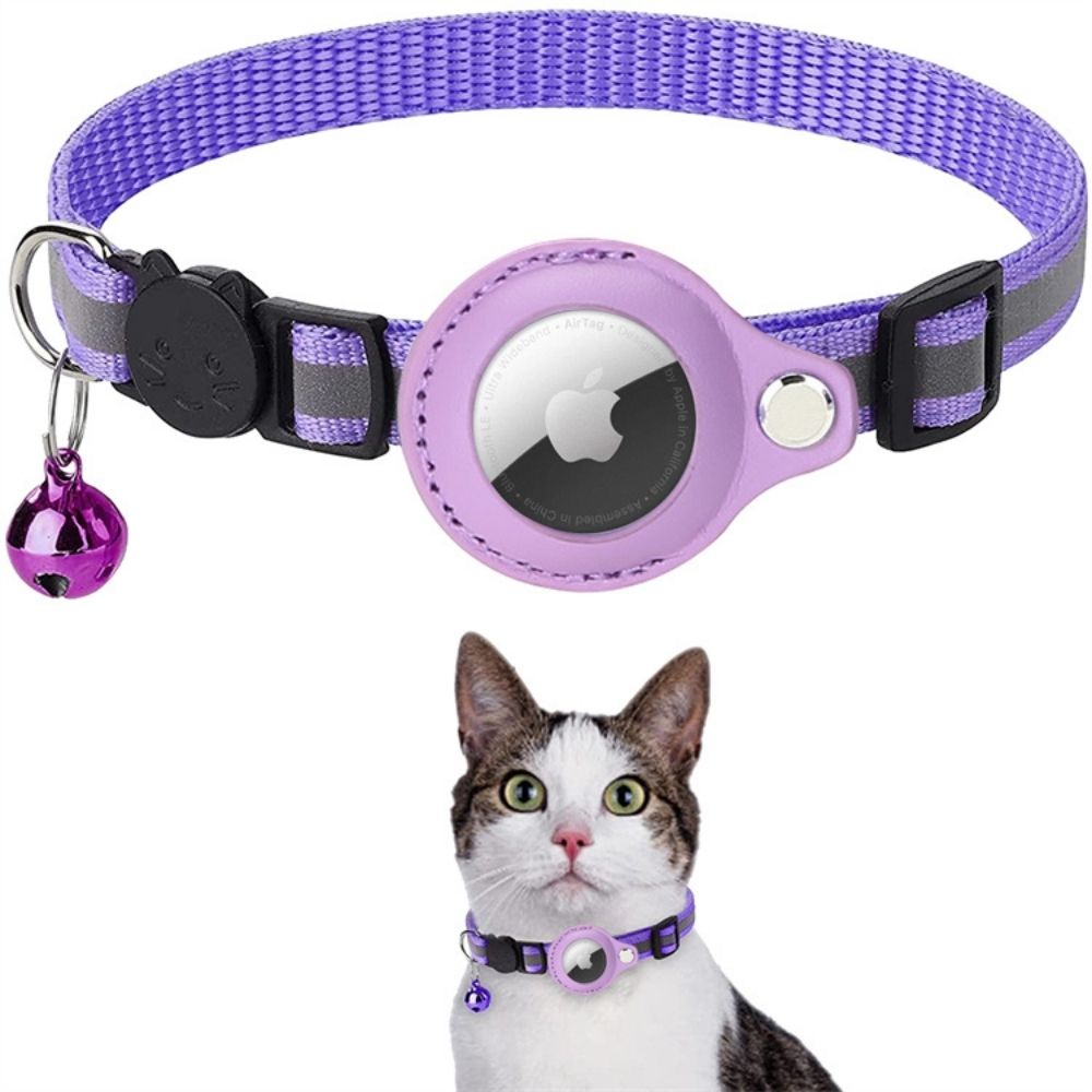 Kat GPS Tracker Halsband met Snelsluiting en Reflectief Ontwerp voor Verbeterde Nachtzichtbaarheid