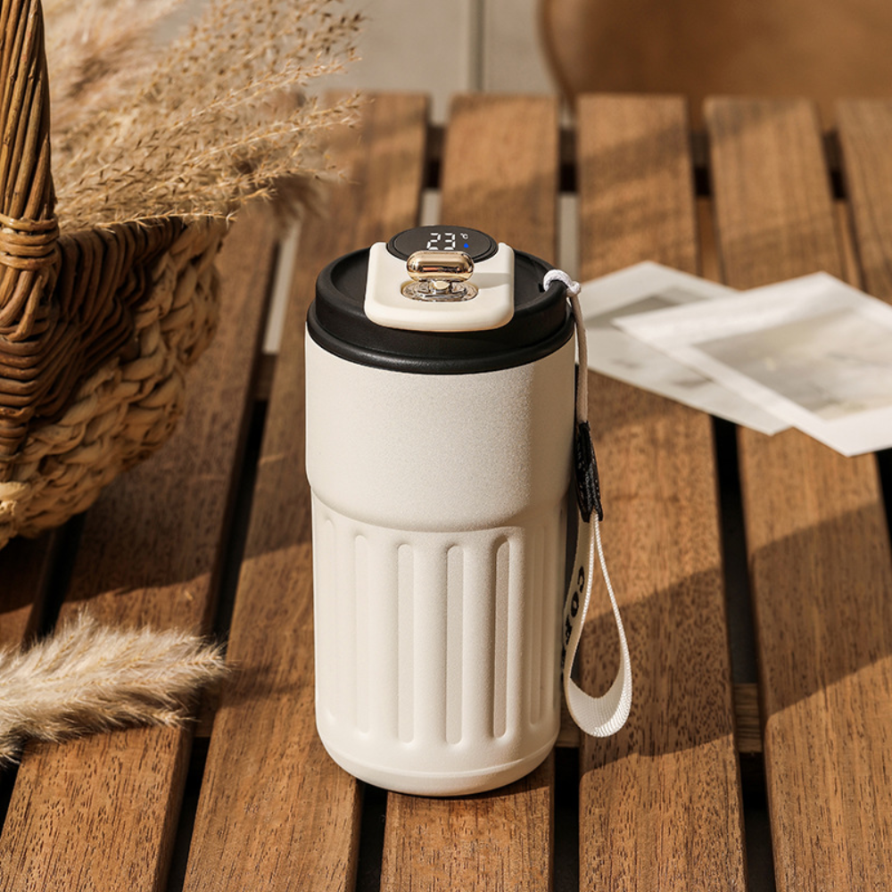 SmartTemp LED Thermosfles | Blijf gehydrateerd, blijf op de hoogte