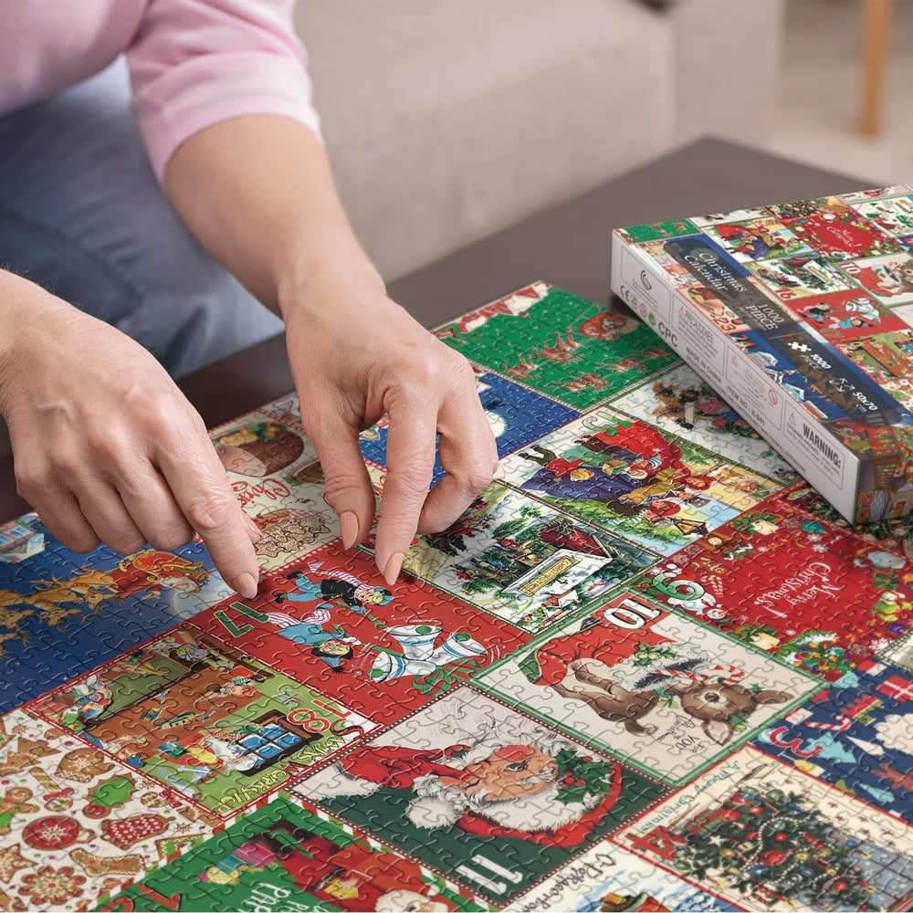 PuzzleJoy Adventskalender Puzzel | Unieke 1000-delige legpuzzel voor dagelijks plezier!