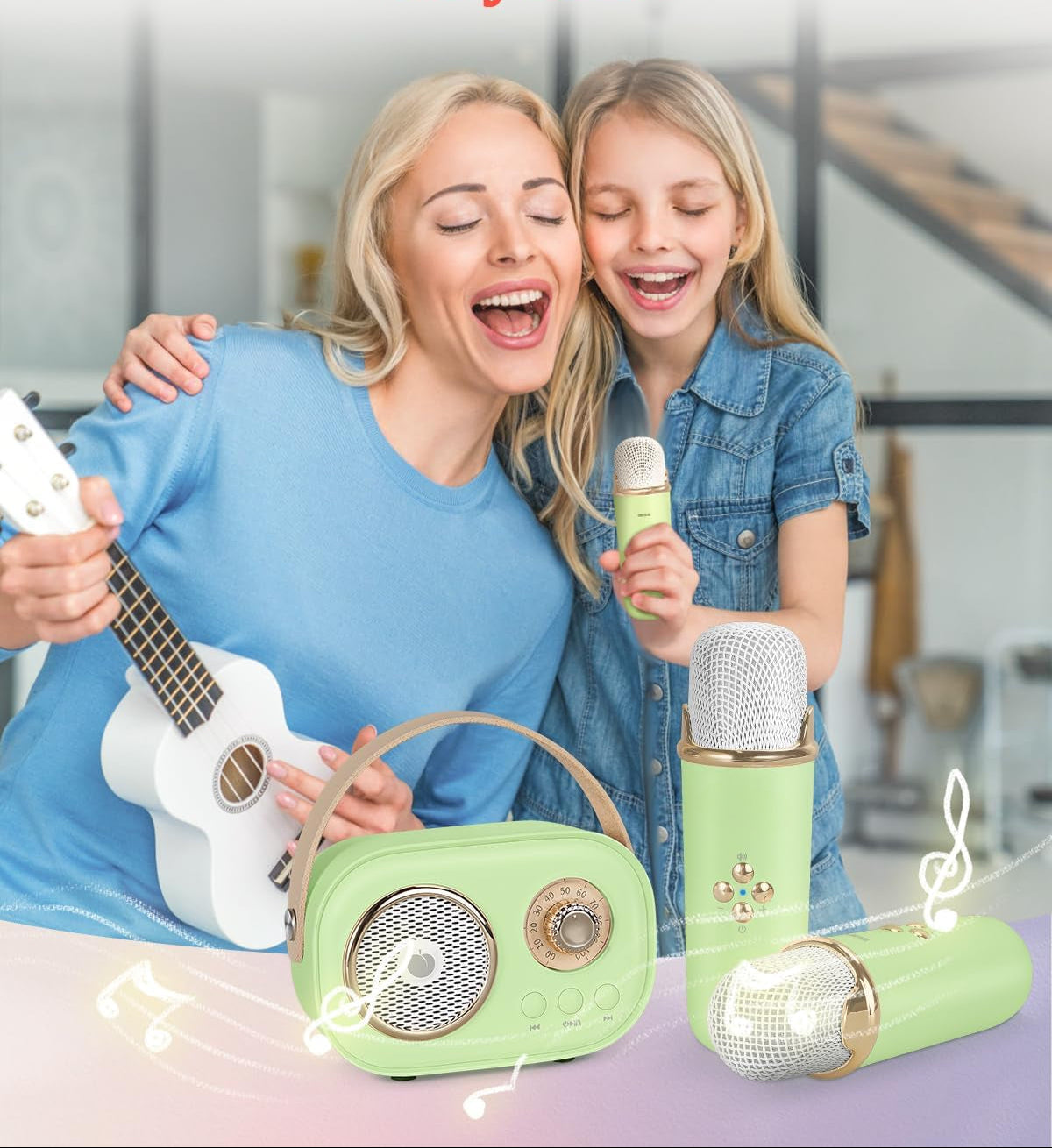 KaraokeElegance Luxe Karaoke Set voor Kinderen | Stimuleer creativiteit en plezier met muziek