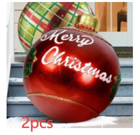 Opblaasbare Kerstbal Buiten Decoratie 60cm – Weerbestendige PVC Kerstdecoratie