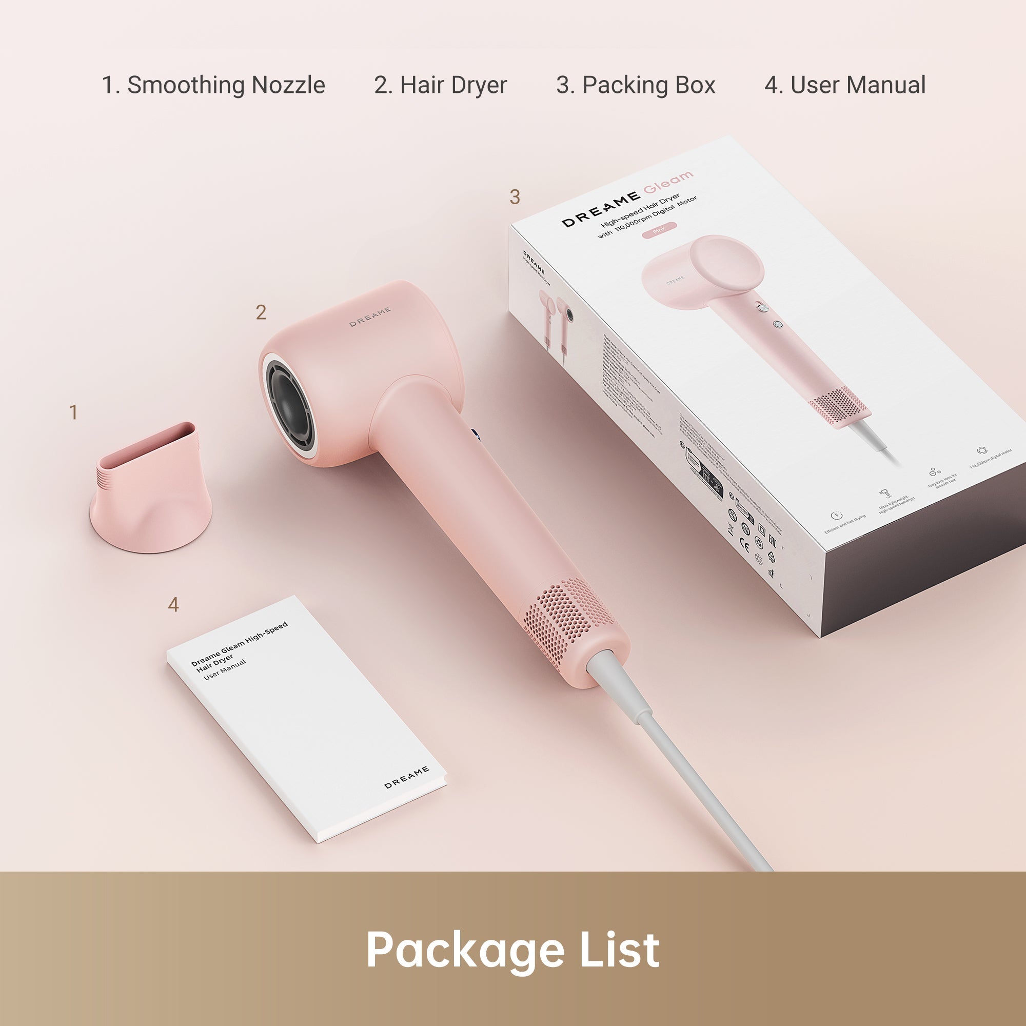 LuxeBreeze Elite Haardroger | Sneldrogende technologie voor glanzend, stijl haar