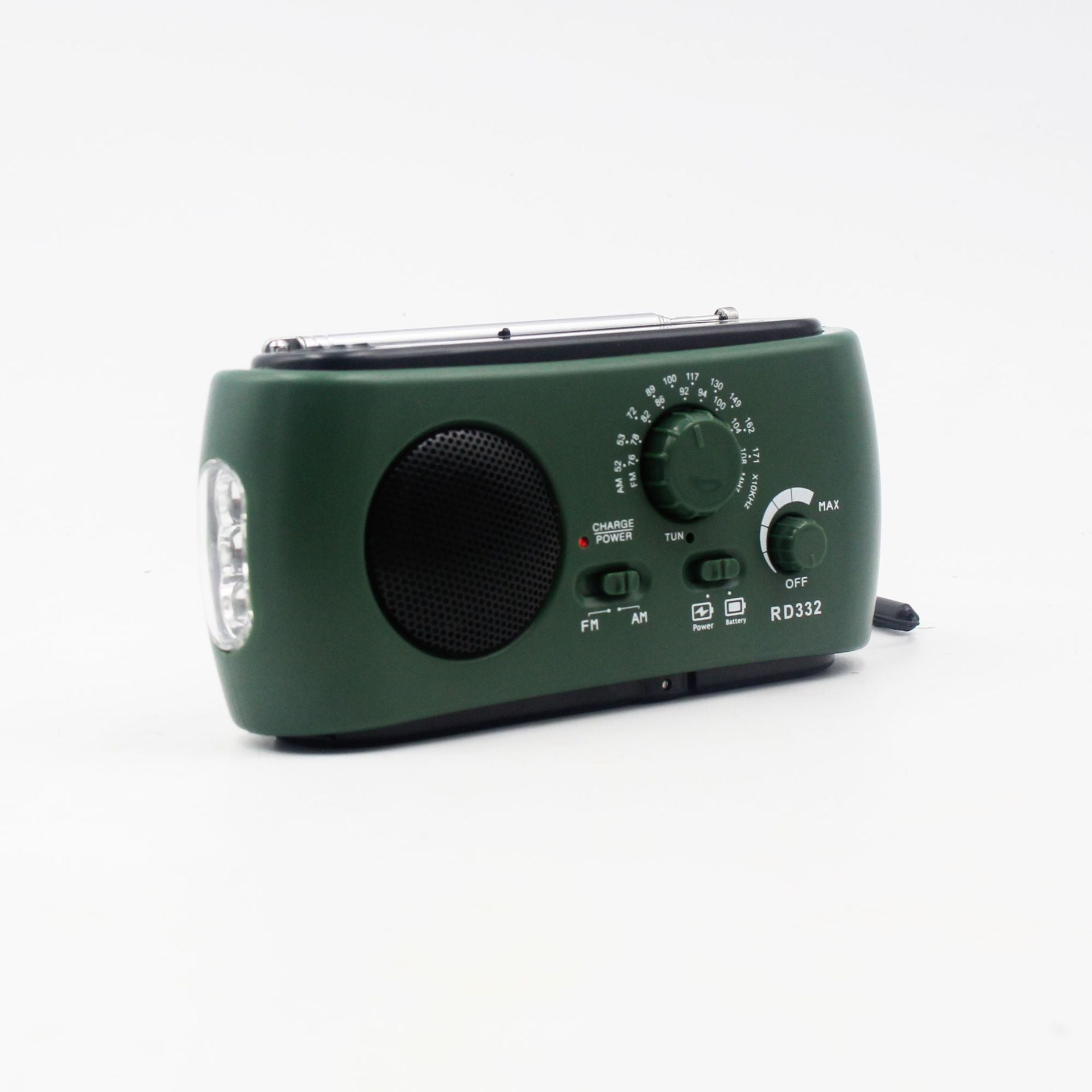 Draagbare Noodradio met AM/FM/NOAA, USB-lader, LED-zaklamp, Waterbestendig voor Kamperen en Buitenactiviteiten