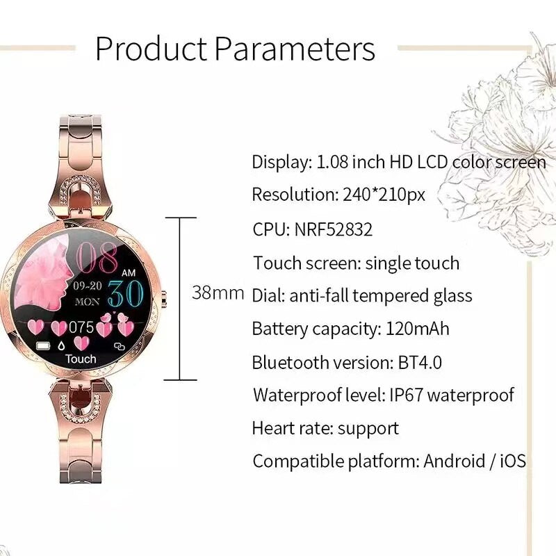 Waterdichte Fitnesshorloge – AquaFit Smartwatch