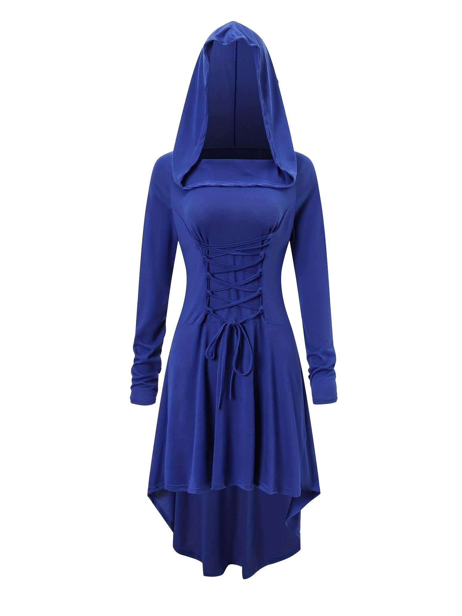 Vrouwen Vintage Korset Lange Mouw Halloween Kostuum Jurk | Midi