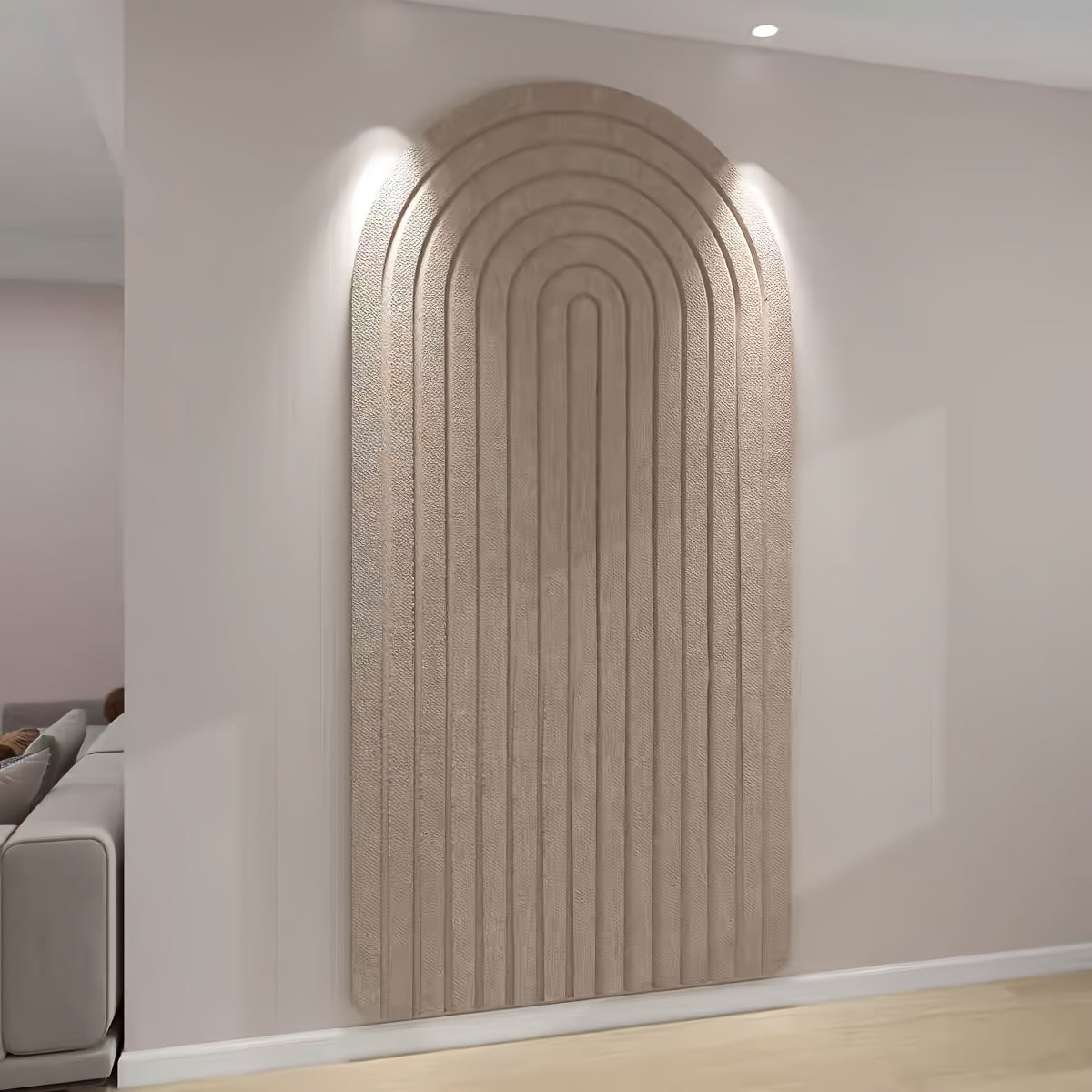 Gebogen Vilt Prikbord – Grote Zelfklevende Wanddecoratie van Polyester Vilt