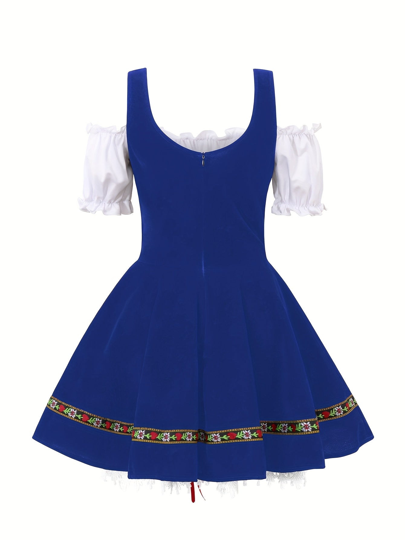 Dames Plus Size Beierse Halloween Kostuum Jurk | Puff Mouwen Mini