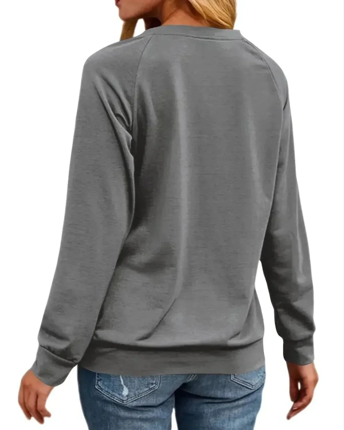 Feestelijke Rendiertrui Dames – Warme Kerstrui met Ronde Hals