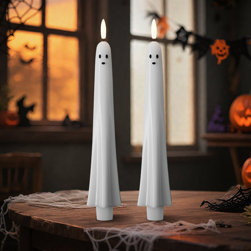 Spooklicht Halloween | Afstandsbediend 3D-vlamlicht voor spookachtige sfeer