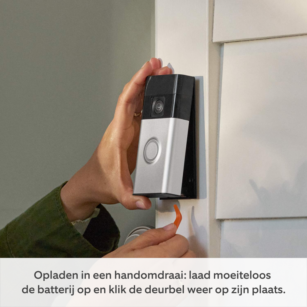 Luxelune | Draadloze video-deurbel – oplaadbare batterij – nachtzicht