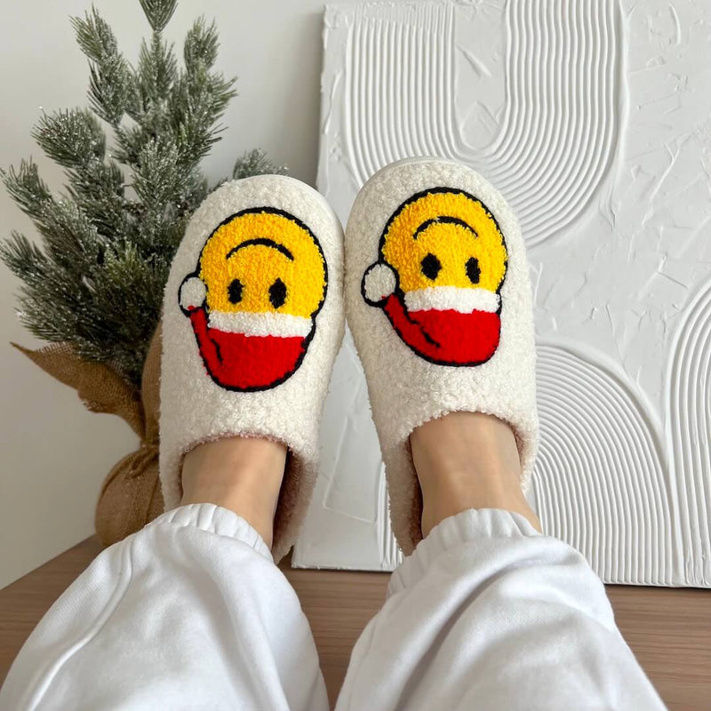 SnowJoy Kerstpantoffels – Warme Slippers met Feestelijk Design & Antislipzool