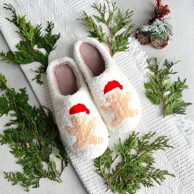 SnowJoy Kerstpantoffels – Warme Slippers met Feestelijk Design & Antislipzool