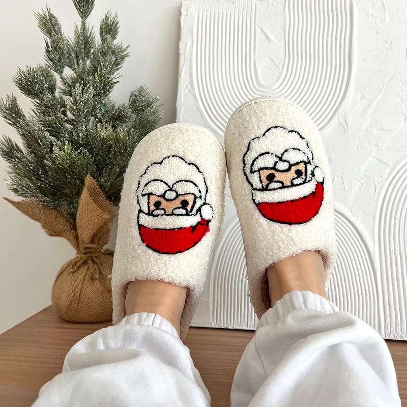 SnowJoy Kerstpantoffels – Warme Slippers met Feestelijk Design & Antislipzool