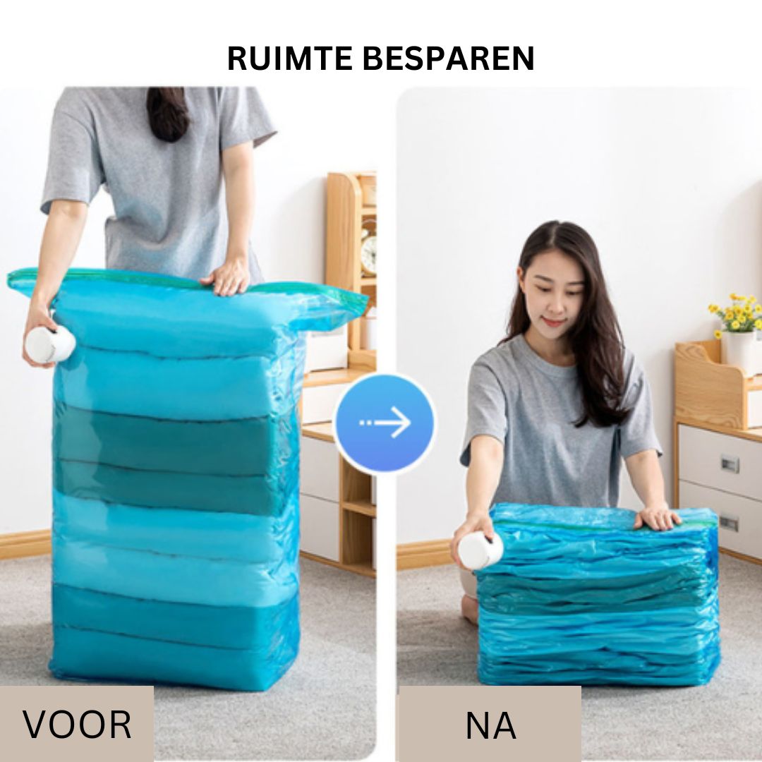 AirCompress vacuümpomp | Verminderd volume tot 80%