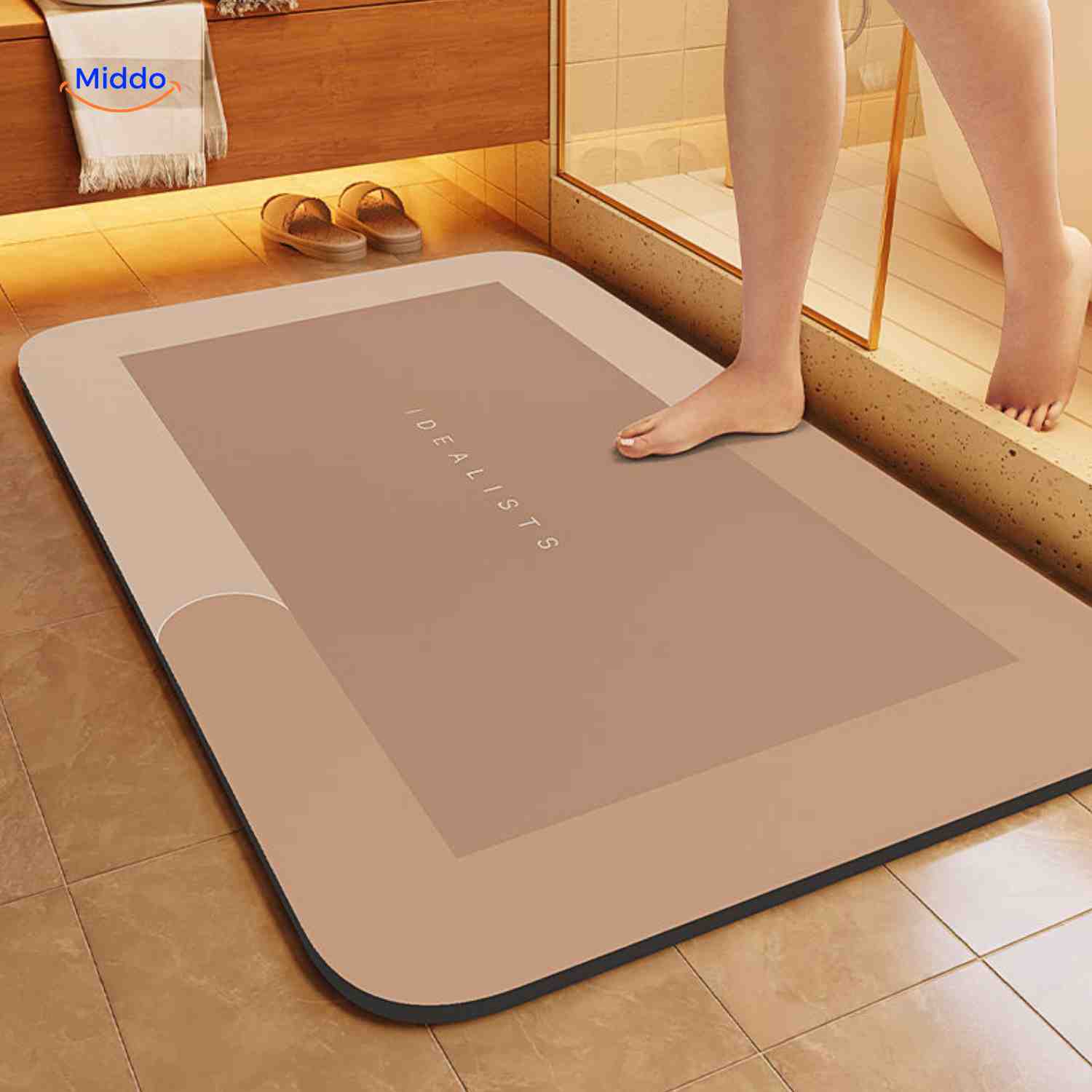 AquaSafe Badmat | Sneldrogend, antislip en waterabsorberend