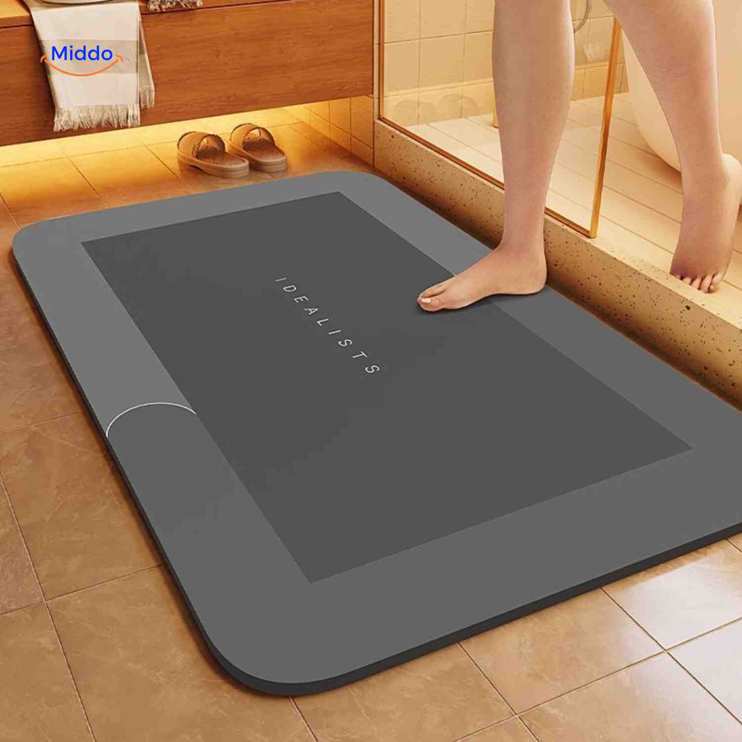 AquaSafe Badmat | Sneldrogend, antislip en waterabsorberend