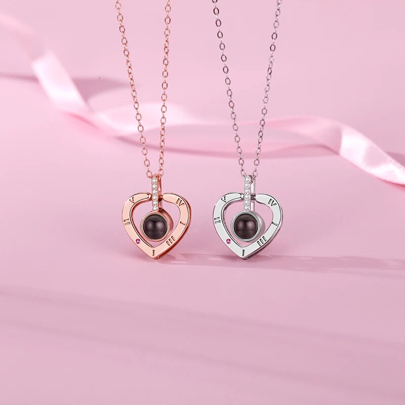 Roman ketting | Eeuwige roos en hart ketting | Luxe geschenkset