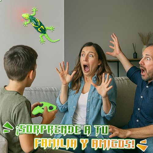 GecoFun Afstandsbediening Hagedis | Interactieve hagedis met heldere LED-ogen en realistische bewegingen voor kinderen vanaf 3 jaar