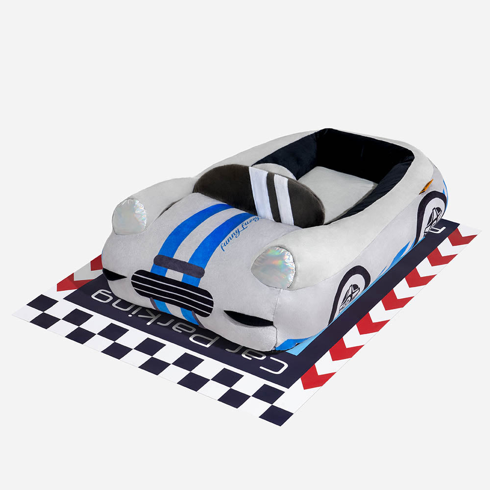 FurElegance Classic Convertible Raceauto Bed | Luxe bolster hondenbed voor stijlvolle comfort en ondersteuning