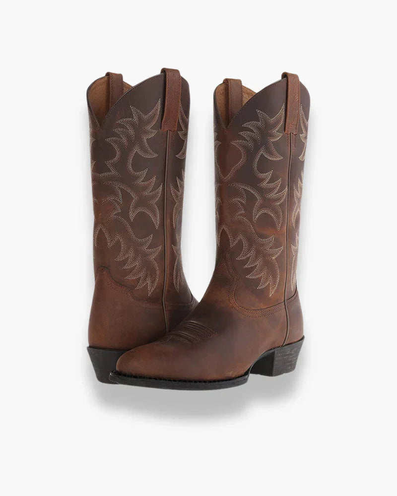 WestLine Dames Cowboystiefels – Klassiek Western Design met Comfortabele Pasvorm
