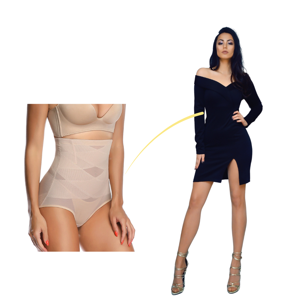 Kruiscompressie Slankende Buik Shapewear