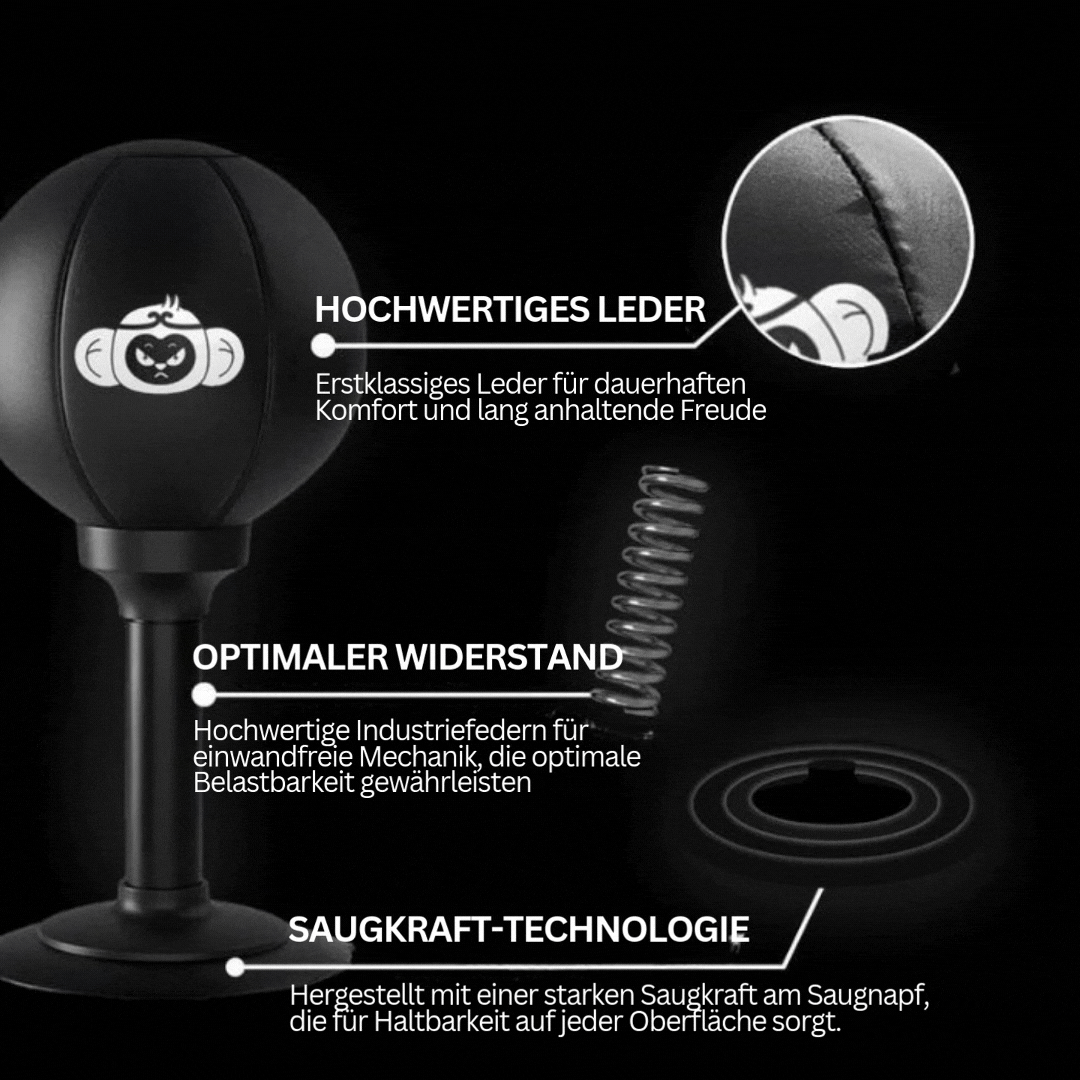 Boxbal met sterke zuignapbasis – PowerStrike