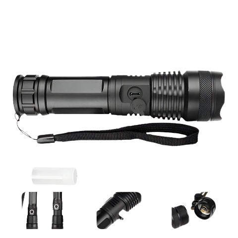 LuxeBeam Super Foco Zaklamp | Krachtige en elegante verlichting voor elke gelegenheid