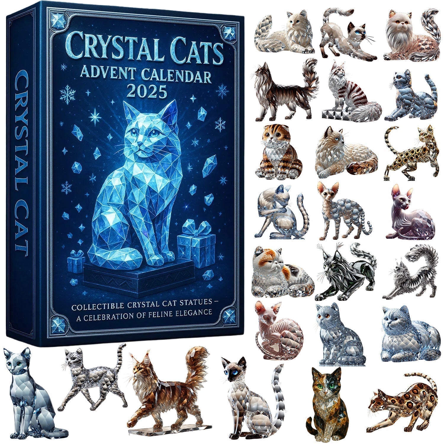 CrystalPaws Adventskalender | Heerlijke kattenthema verrassingen voor feestelijk plezier