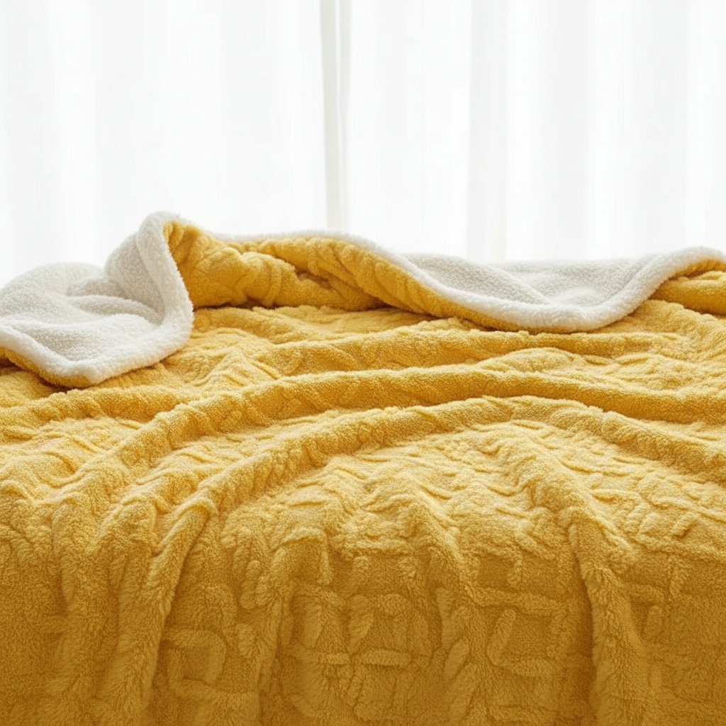 WarmThuis Winterdeken – Luxe Lamswol Fleece Deken met Dubbelzijdig Ontwerp