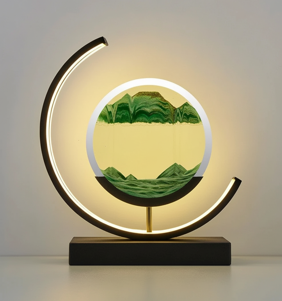 DuneGlow Tafellamp – Handgemaakte Stimmingslamp met Rustgevend Licht en Modern Design