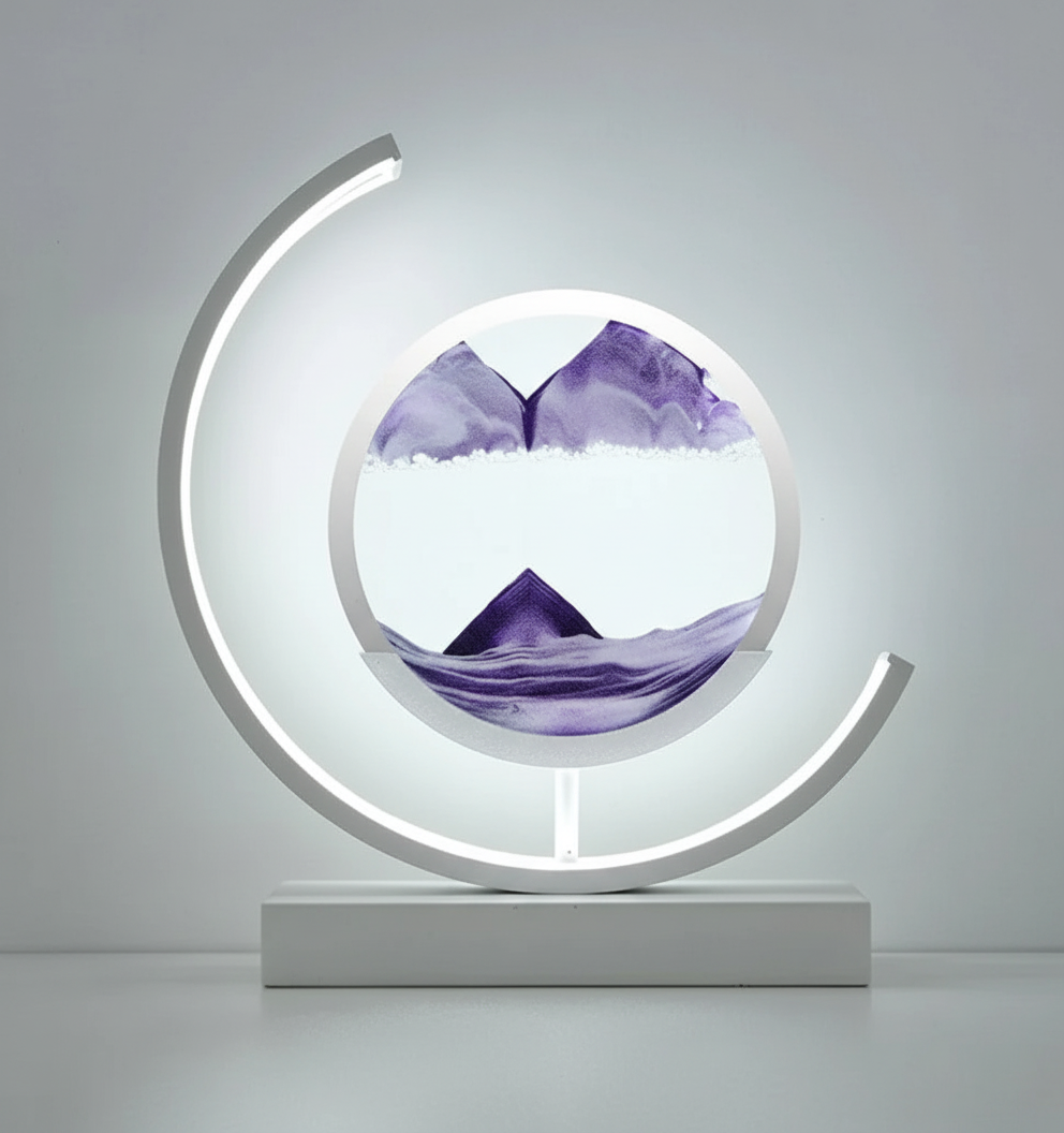 DuneGlow Tafellamp – Handgemaakte Stimmingslamp met Rustgevend Licht en Modern Design