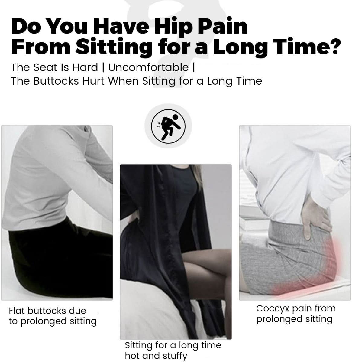 ErgoComfort Zitkussen – Ergonomisch Geheugenschuimkussen voor Rugsteun en Comfort